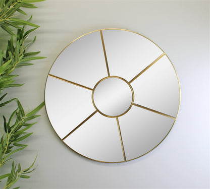 Round Window Style Mirror, 50cm
